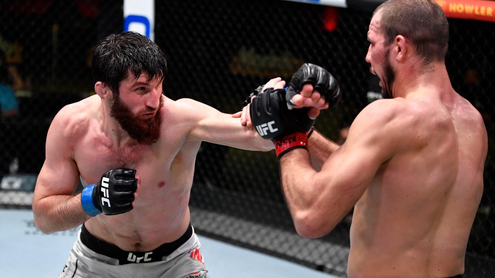 Dagestánský talent Ankalaev získal už šesté vítězství v řadě a posunul se do nejlepší desítky polotěžké váhy UFC