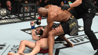 Usman brutálně knockoutoval Masvidala a ukázal, kdo je opravdovým pánem welterové divize UFC