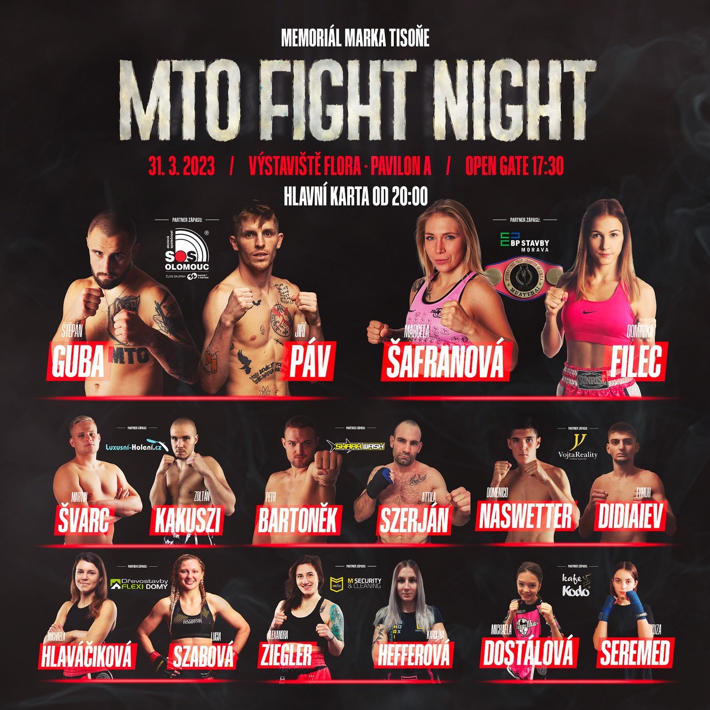 MTO Fight Night: Memoriál Marka Tisoně 2023