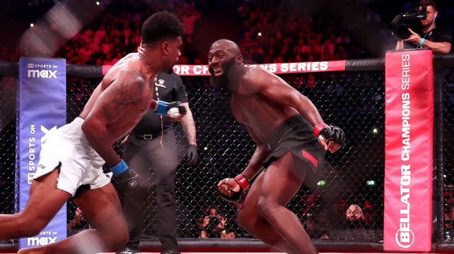 Francouz Doumbé rychlým TKO rozvášnil fanoušky v Paříži, přímo do klece ho pak přišel vyzvat exšampion UFC