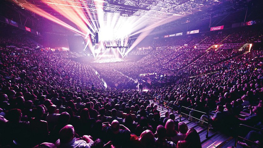 Pohled na Boxerské Arény a Kasina v Las Vegas