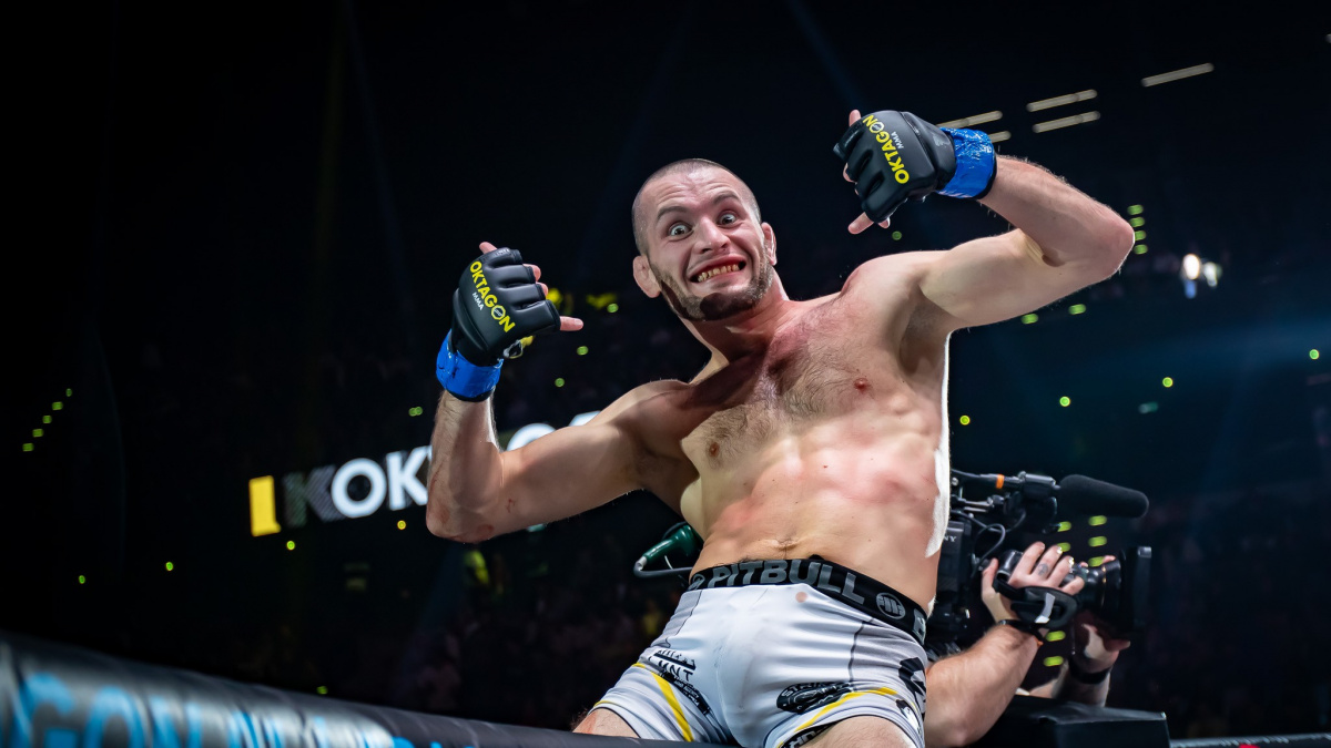 Nováček v Oktagonu se hned po bitvě opil, na tiskové konferenci mu ani nebylo rozumět