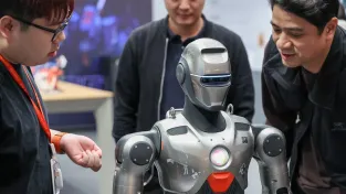 VIDEO: V Číně se porvali humanoidní roboti. Poražený přišel o hlavu